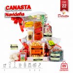 22 - CM22 - Canasta Rattan Navideña 3886-01